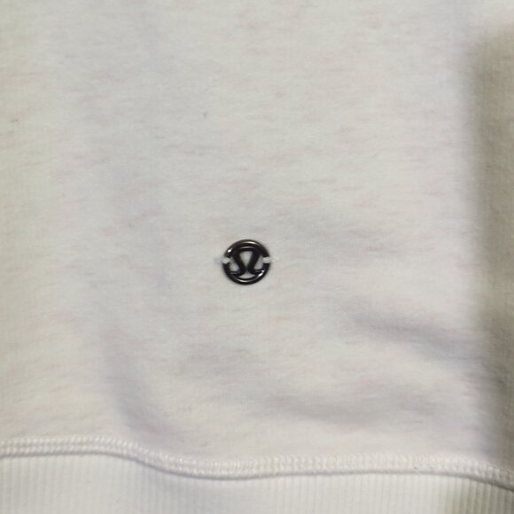 Lululemon Hoodie Women's 2 White Pink Heather Side Zips Athletic Athleisure - Picture 8 of 12